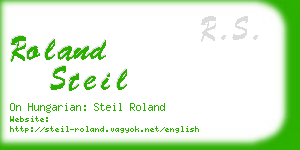 roland steil business card